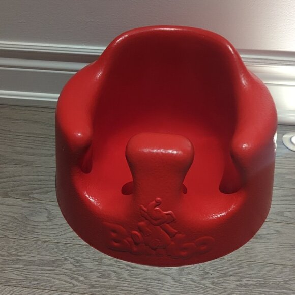 Red Bumbo Baby floor seat - Like New - Picture 1 of 3